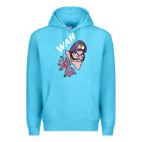 Ocean Blue waluigi voice ( wah ) Premium Hoodie - artisFamous