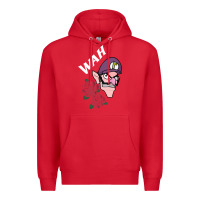 Red waluigi voice ( wah ) Premium Hoodie - artisFamous