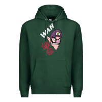 Sports Green waluigi voice ( wah ) Premium Hoodie - artisFamous