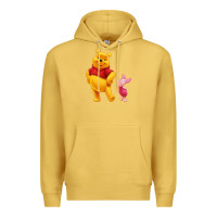 Antique Gold Winnie the Pooh Piglet Premium Hoodie - artisFamous