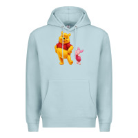 Blue Mist Winnie the Pooh Piglet Premium Hoodie - artisFamous