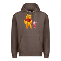 Coffee Winnie the Pooh Piglet Premium Hoodie - artisFamous