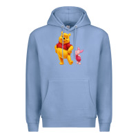 Colony Blue Winnie the Pooh Piglet Premium Hoodie - artisFamous