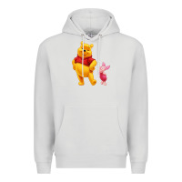 Dove Grey Winnie the Pooh Piglet Premium Hoodie - artisFamous