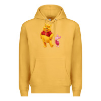 Mustard Winnie the Pooh Piglet Premium Hoodie - artisFamous