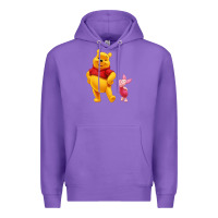 Purple Winnie the Pooh Piglet Premium Hoodie - artisFamous