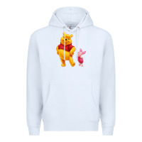 White Winnie the Pooh Piglet Premium Hoodie - artisFamous