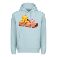 Blue Mist Winnie the Pooh Piglet Premium Hoodie - artisFamous