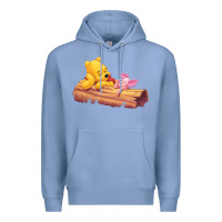 Colony Blue Winnie the Pooh Piglet Premium Hoodie - artisFamous