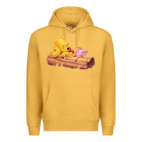 Mustard Winnie the Pooh Piglet Premium Hoodie - artisFamous