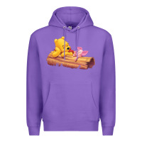 Purple Winnie the Pooh Piglet Premium Hoodie - artisFamous