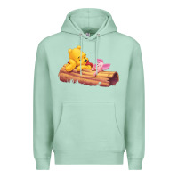 Seafoam Winnie the Pooh Piglet Premium Hoodie - artisFamous