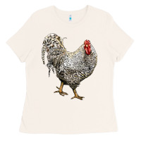 Bone dominique rooster Ladies Tee - LillyAllenDesigns