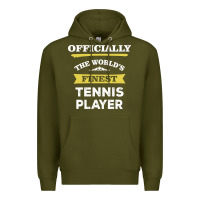 Army Green the world's finest tennis player Premium Hoodie - artisFamous