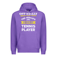 Purple the world's finest tennis player Premium Hoodie - artisFamous