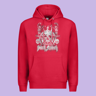 Black Sab.bath Official Vintage Dancing Skele Premium Hoodie Designed By Artisfamous