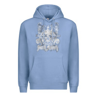 Colony Blue black sab.bath official vintage dancing skele Premium Hoodie - artisFamous