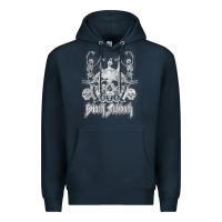 Navy black sab.bath official vintage dancing skele Premium Hoodie - artisFamous