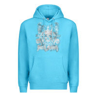 Ocean Blue black sab.bath official vintage dancing skele Premium Hoodie - artisFamous