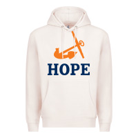 Pale Pink Hope College Premium Hoodie - artisFamous