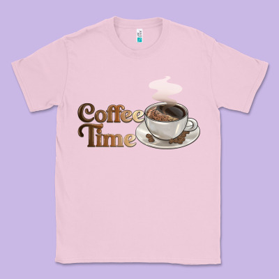 Coffee Time Classic Tee Designed By Barkaloodesign