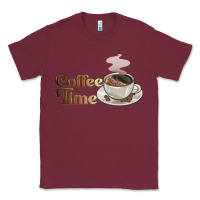 Burgundy coffee time Classic Tee - BarkalooDesign