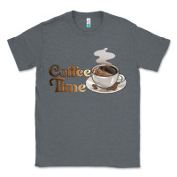 Charcoal Heather coffee time Classic Tee - BarkalooDesign
