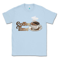 Dusty Blue coffee time Classic Tee - BarkalooDesign