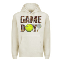 Oatmeal Heather tennis game day Premium Hoodie - BarkalooDesign