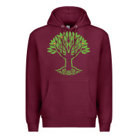 Burgundy Maharishi International College Premium Hoodie - artisFamous