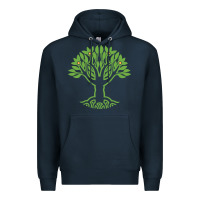 Navy Maharishi International College Premium Hoodie - artisFamous