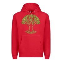 Red Maharishi International College Premium Hoodie - artisFamous