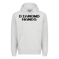 Dove Grey diamond hands Premium Hoodie - artisFamous