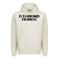 Oatmeal Heather diamond hands Premium Hoodie - artisFamous