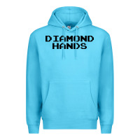 Ocean Blue diamond hands Premium Hoodie - artisFamous