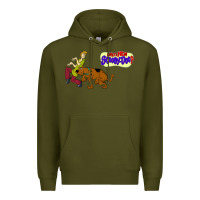 Army Green Scooby Doo Premium Hoodie - artisFamous