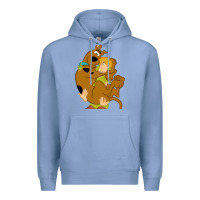 Colony Blue Scooby Doo and Shaggy Premium Hoodie - artisFamous
