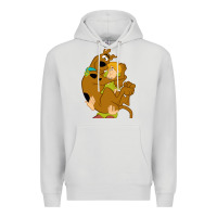 Dove Grey Scooby Doo and Shaggy Premium Hoodie - artisFamous