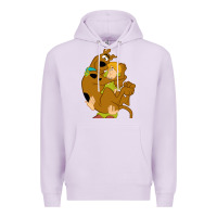 Lilac Scooby Doo and Shaggy Premium Hoodie - artisFamous