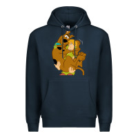 Navy Scooby Doo and Shaggy Premium Hoodie - artisFamous