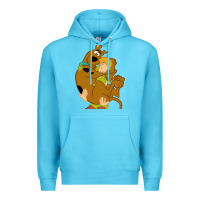 Ocean Blue Scooby Doo and Shaggy Premium Hoodie - artisFamous