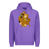 Purple Scooby Doo and Shaggy Premium Hoodie - artisFamous