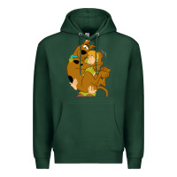 Sports Green Scooby Doo and Shaggy Premium Hoodie - artisFamous