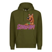Army Green Scooby-Doo Premium Hoodie - artisFamous