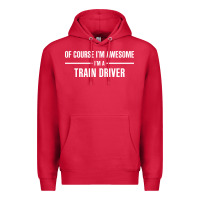 Cardinal i'm awesome i'm a train driver Premium Hoodie - artisFamous
