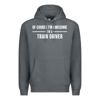 Rock i'm awesome i'm a train driver Premium Hoodie - artisFamous