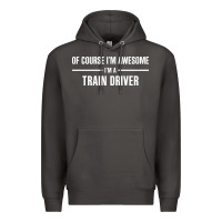 Smoke i'm awesome i'm a train driver Premium Hoodie - artisFamous