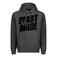 Charcoal Heather beast mode classic Premium Hoodie - artisFamous