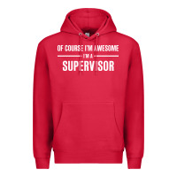 Cardinal i'm awesome i'm a supervisor Premium Hoodie - artisFamous