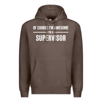 Coffee i'm awesome i'm a supervisor Premium Hoodie - artisFamous